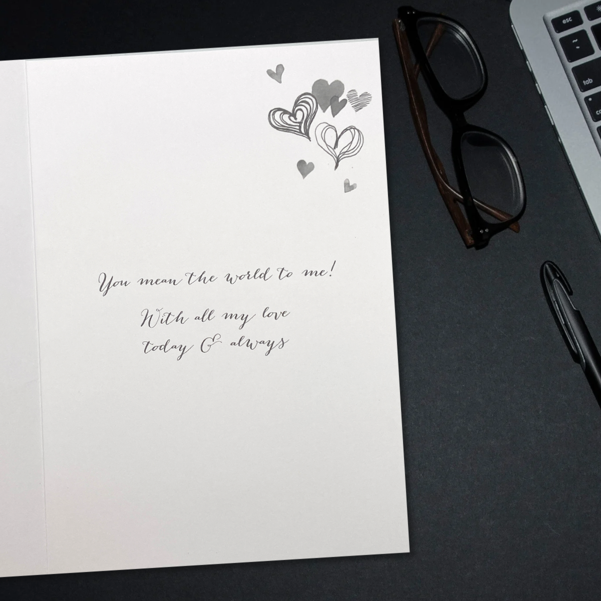 Husband Anniversary Card - Joie De Vivre Plane Of Hearts