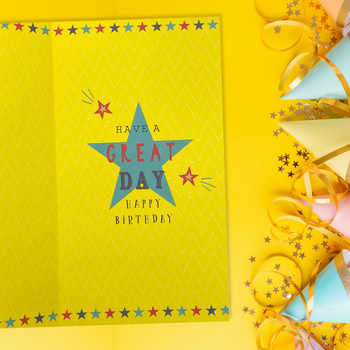 Son Birthday Card - Giddy-Up You're A Star