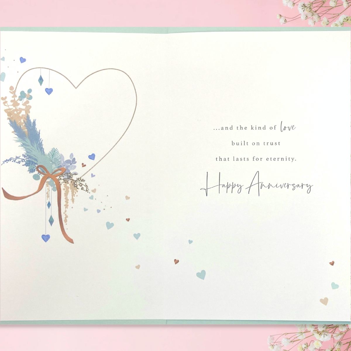 Sapphire Wedding Anniversary Card - 45th Decorated Heart