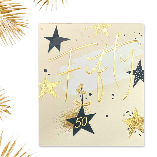 50th Birthday Card - Starstruck