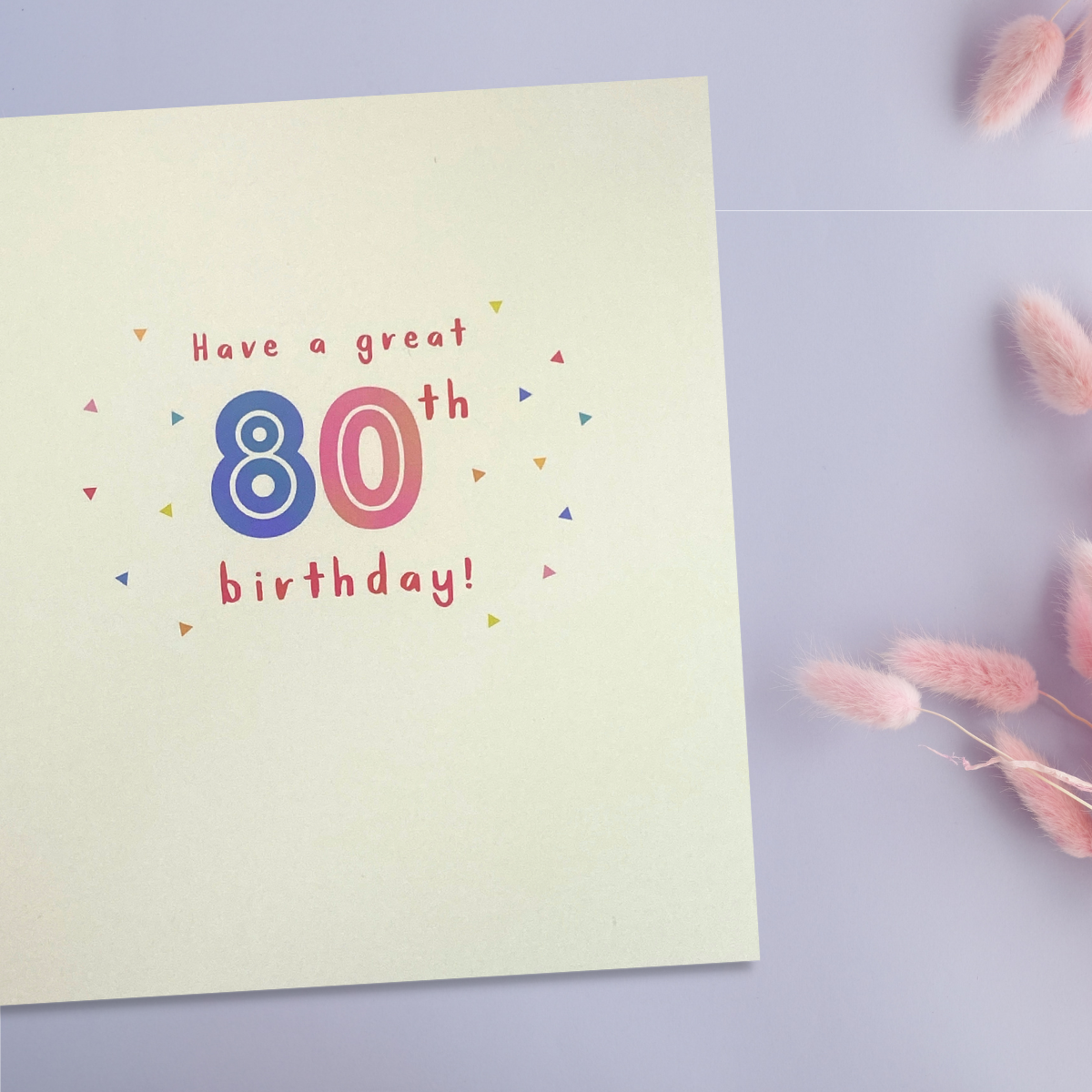 80th Birthday Card - Boofle Happy Birthday