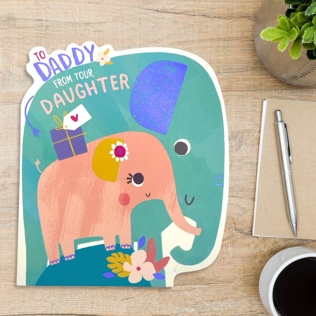 Daddy From Your Daughter Father's Day Card - Glitter Critters