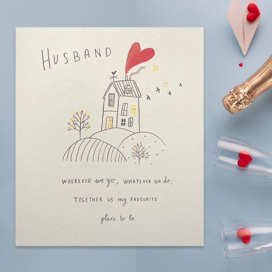 Husband Anniversary Card - Wherever We Go