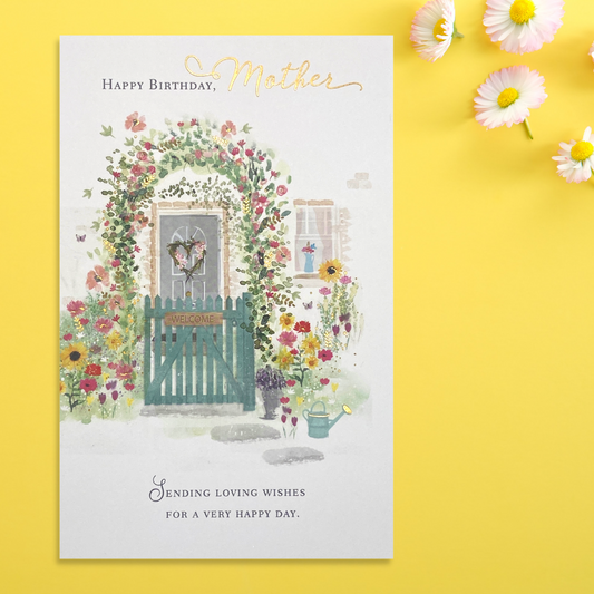 Mother Birthday Card - Welcome At The Gate