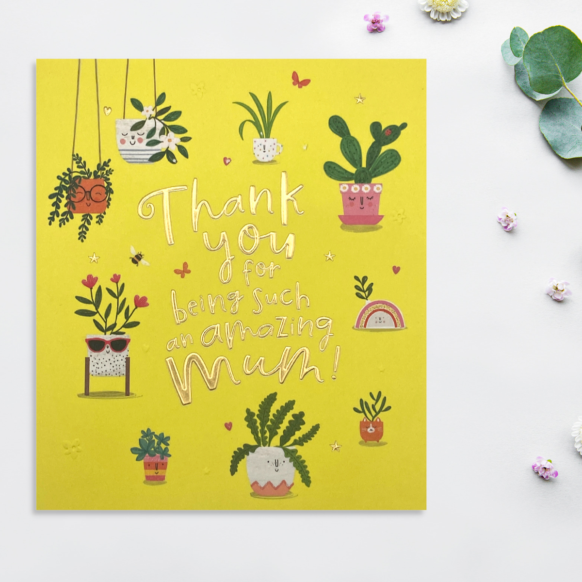 Mum Birthday Card- Lemon Daisy