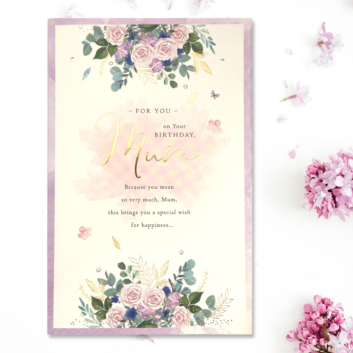 Mum Birthday Card - Beautiful Flowers