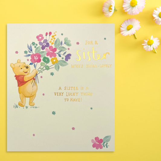 Sister Birthday Card - Disney Winnie The Pooh