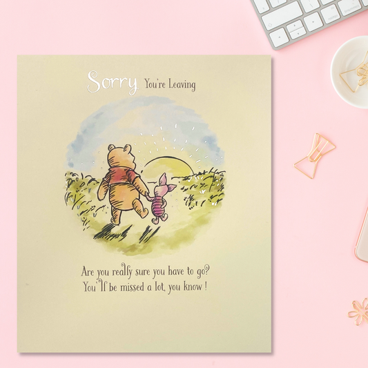 Sorry You're Leaving Card- Disney Winnie The Pooh
