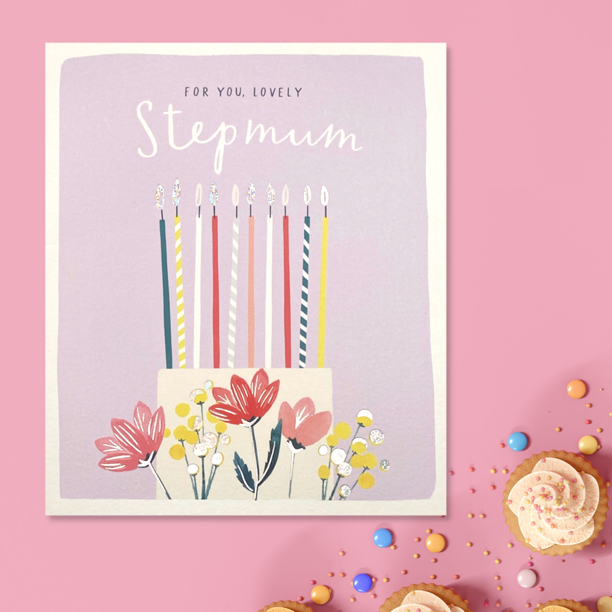 Step Mum Birthday - Cake & Candles