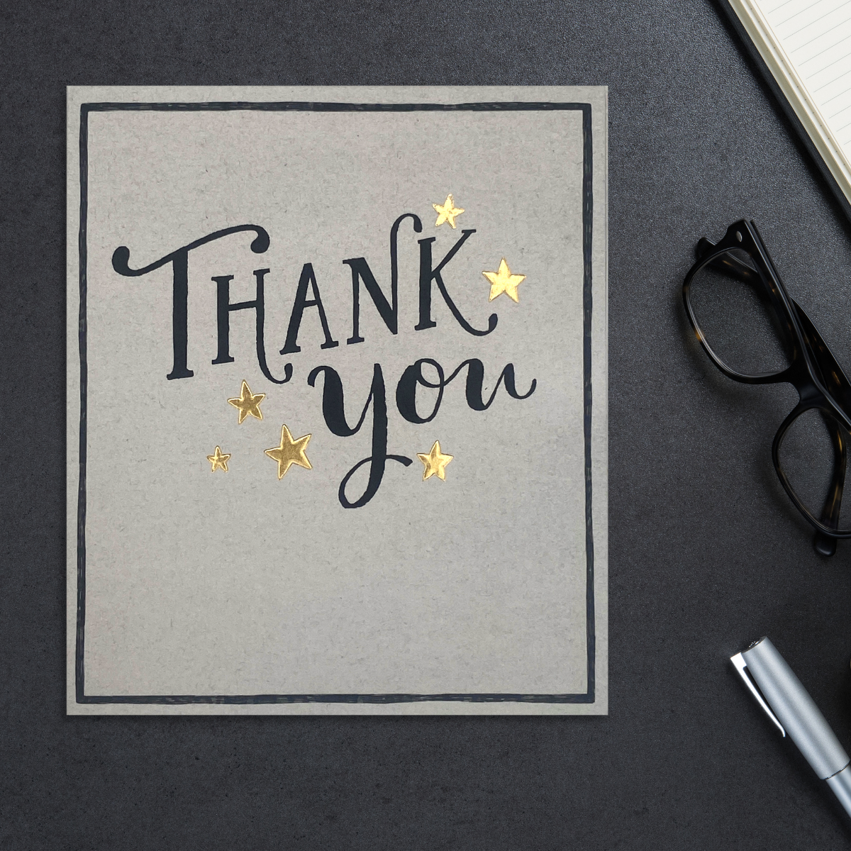 Thank You Card - Ink Pot Stars