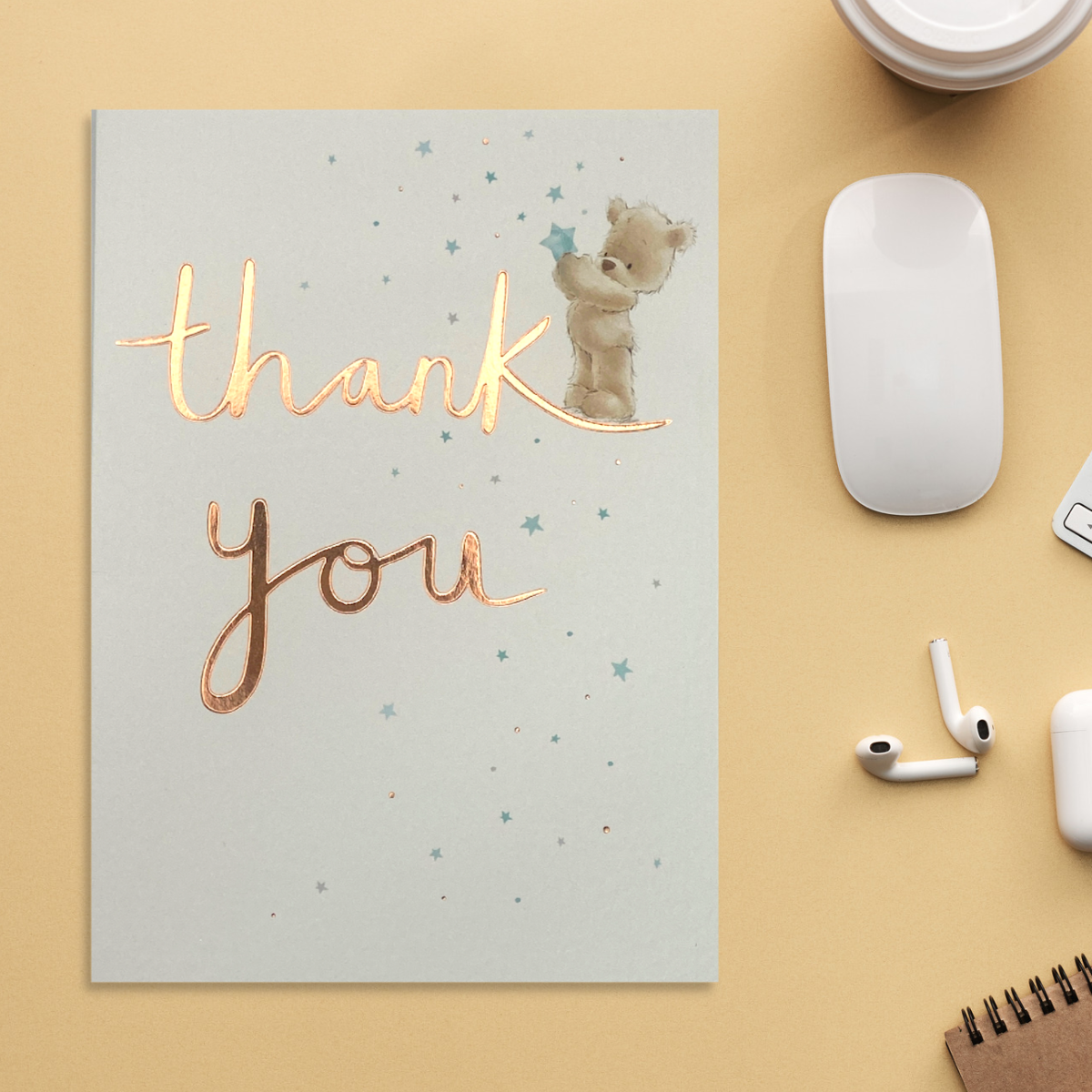 Thank You Card - Nutmeg Stars