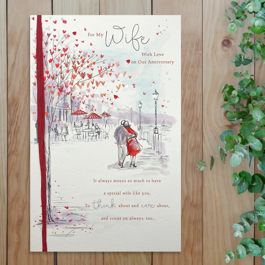 Wife Anniversary Card - Artist's Notebook Large