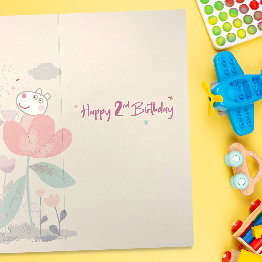 2nd Birthday Card - Peppa Pig