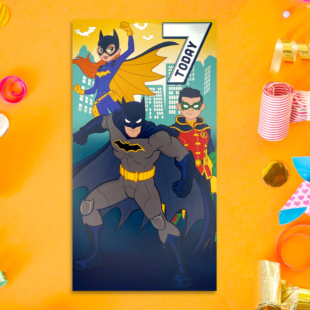 7th Birthday Card - Batman