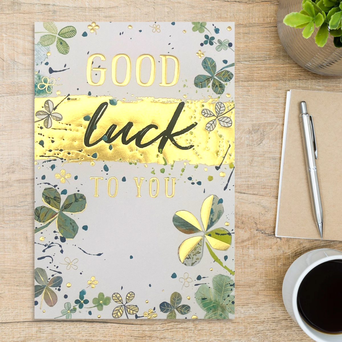 Good Luck Card - 4 Leaf Clover