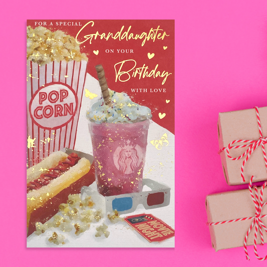 Granddaughter Birthday Card - Heritage Popcorn