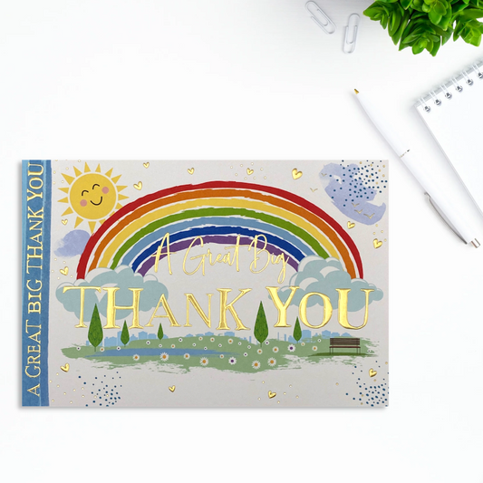 Thank You Card - Sunny Daze Rainbow