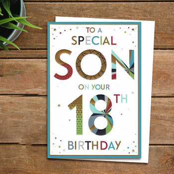 Son 18th Birthday Card - Prism