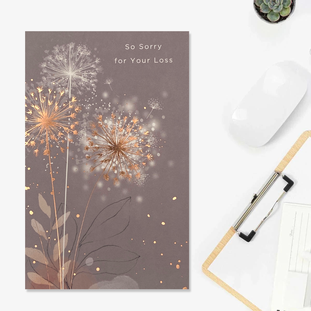 So Sorry For Your Loss - Three Dandelions Card