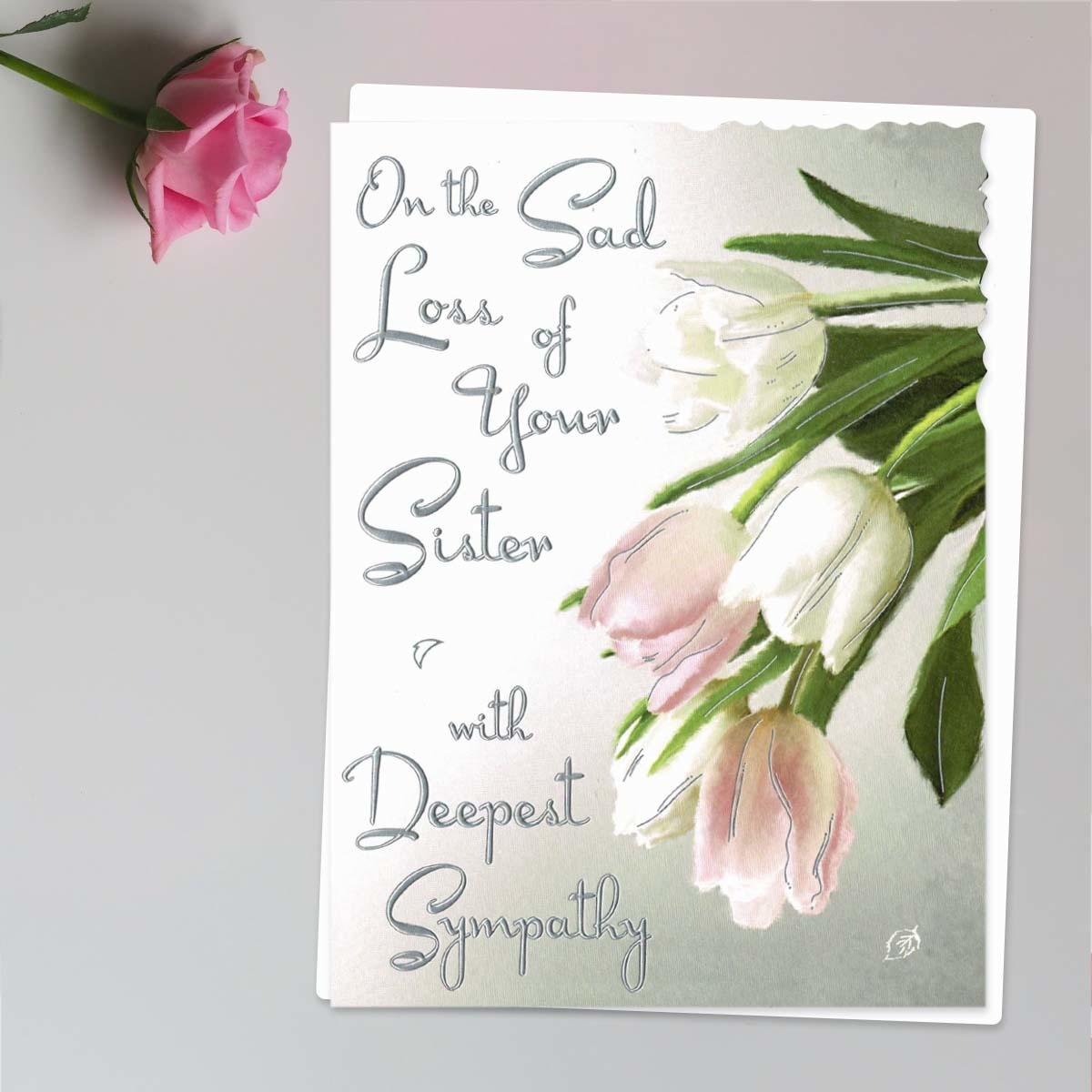 Sympathy - Sad Loss Of Sister Card Front Image