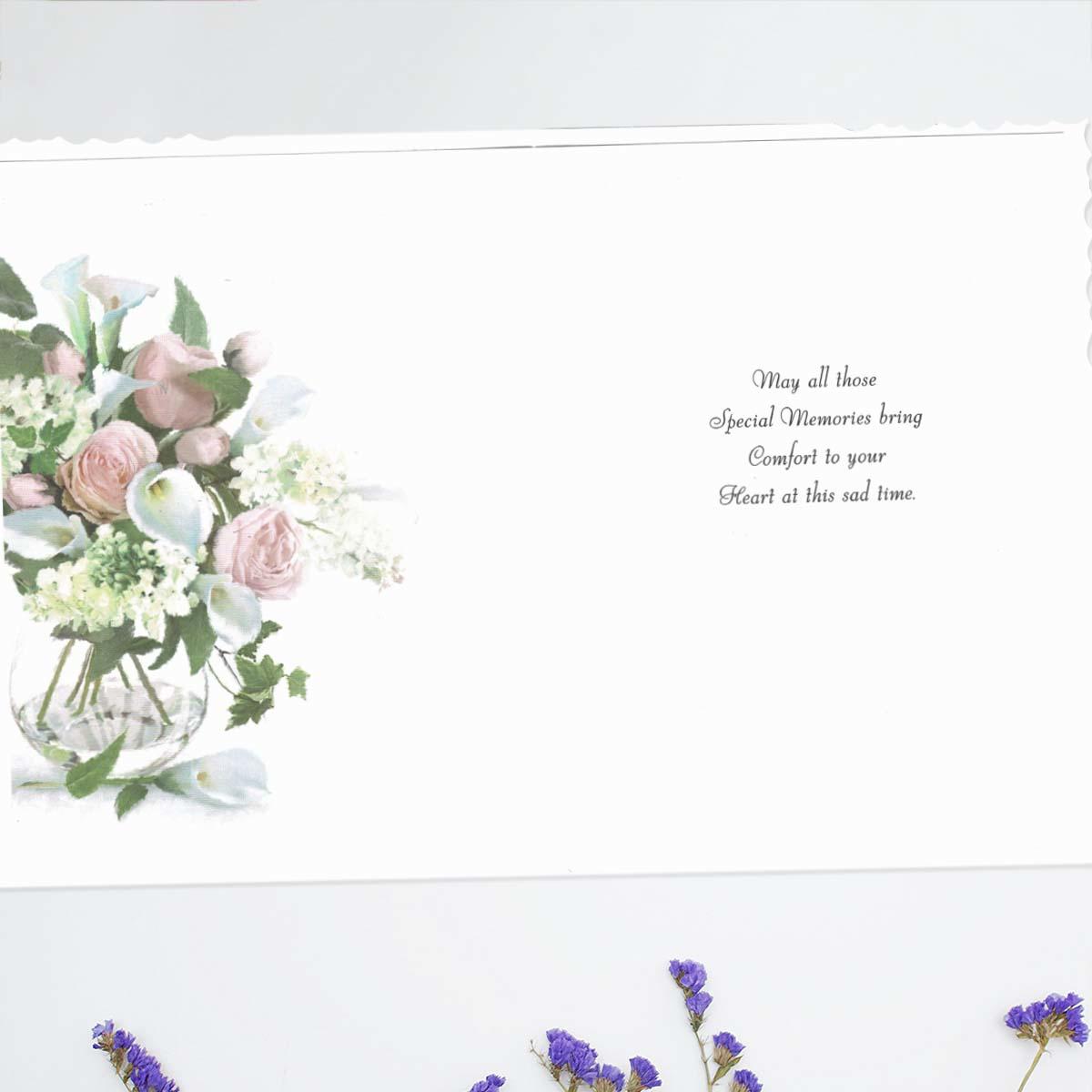 Inside with colour insert and heartfelt words