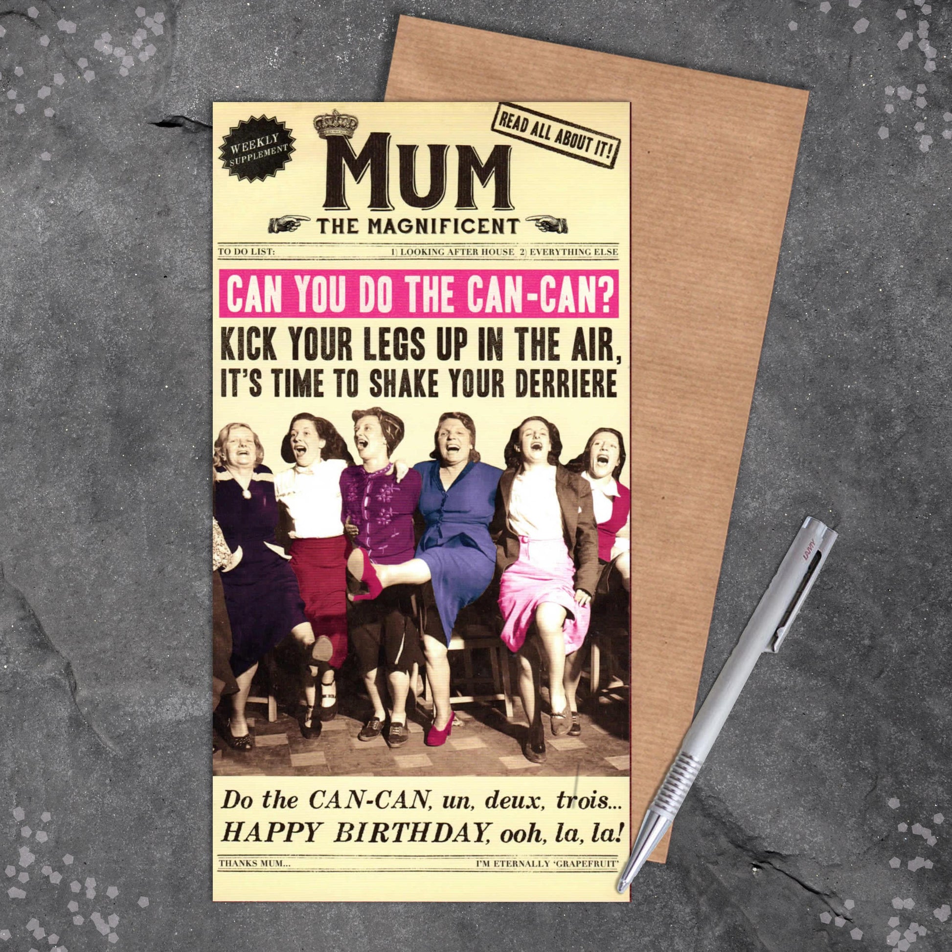 Mum Funny Birthday Card Design