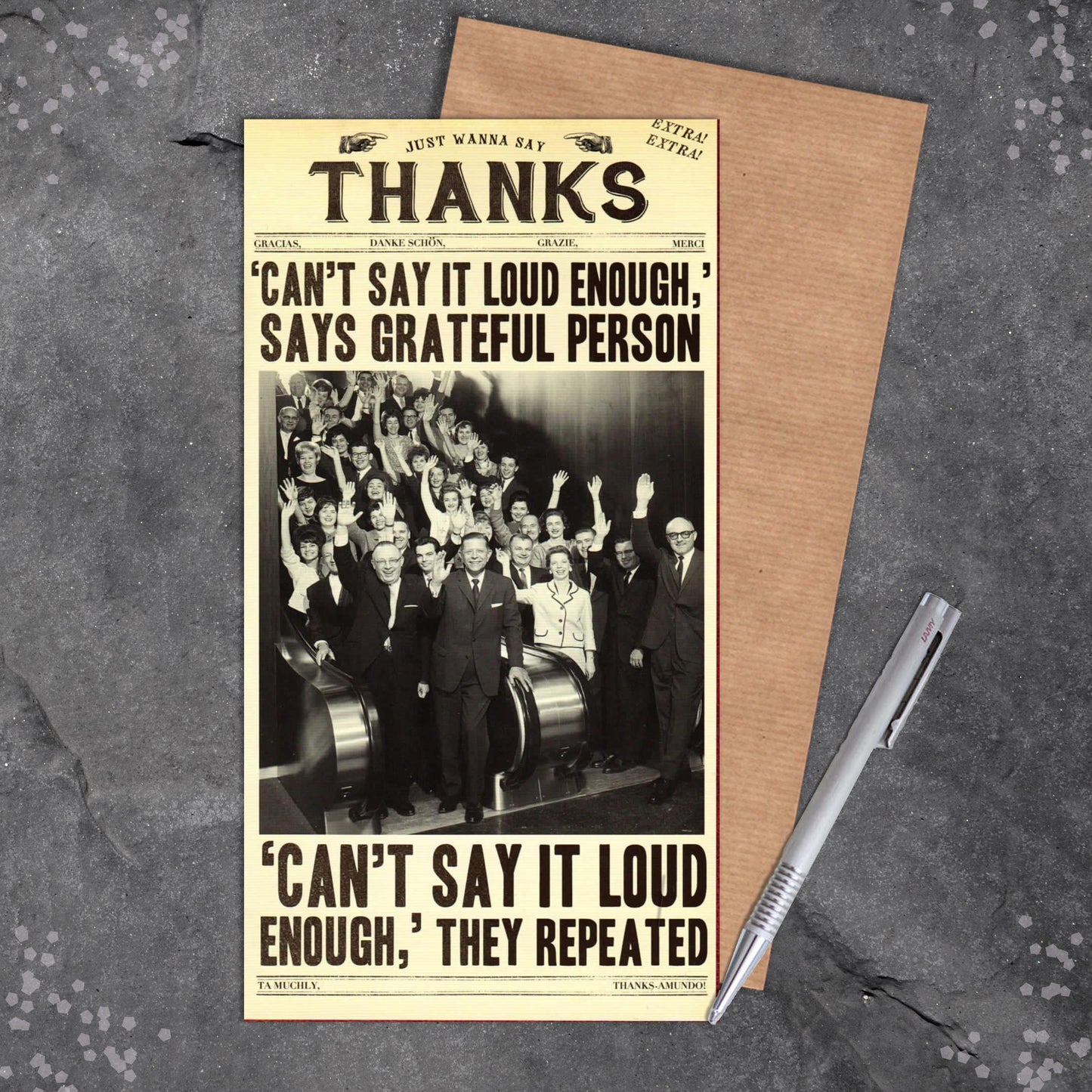 Thank You Fleet Street Funny Greeting Card