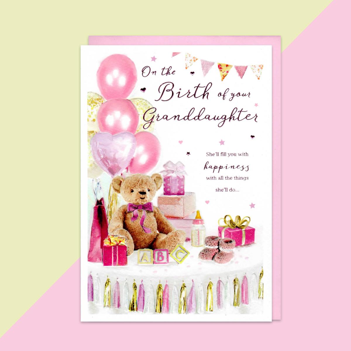 Birth Of Granddaughter Baby Card