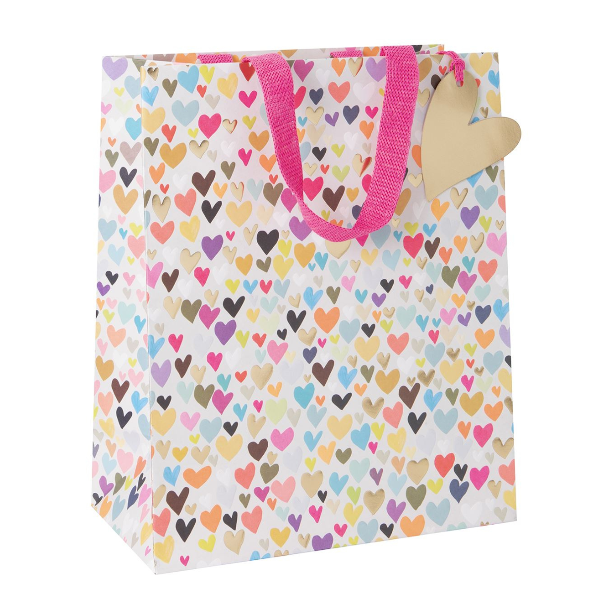 Gift Bag Large - Ditsy Hearts Front Image