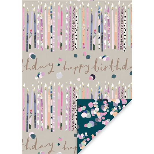 Giftwrap - Birthday Candles Luxury Front Image