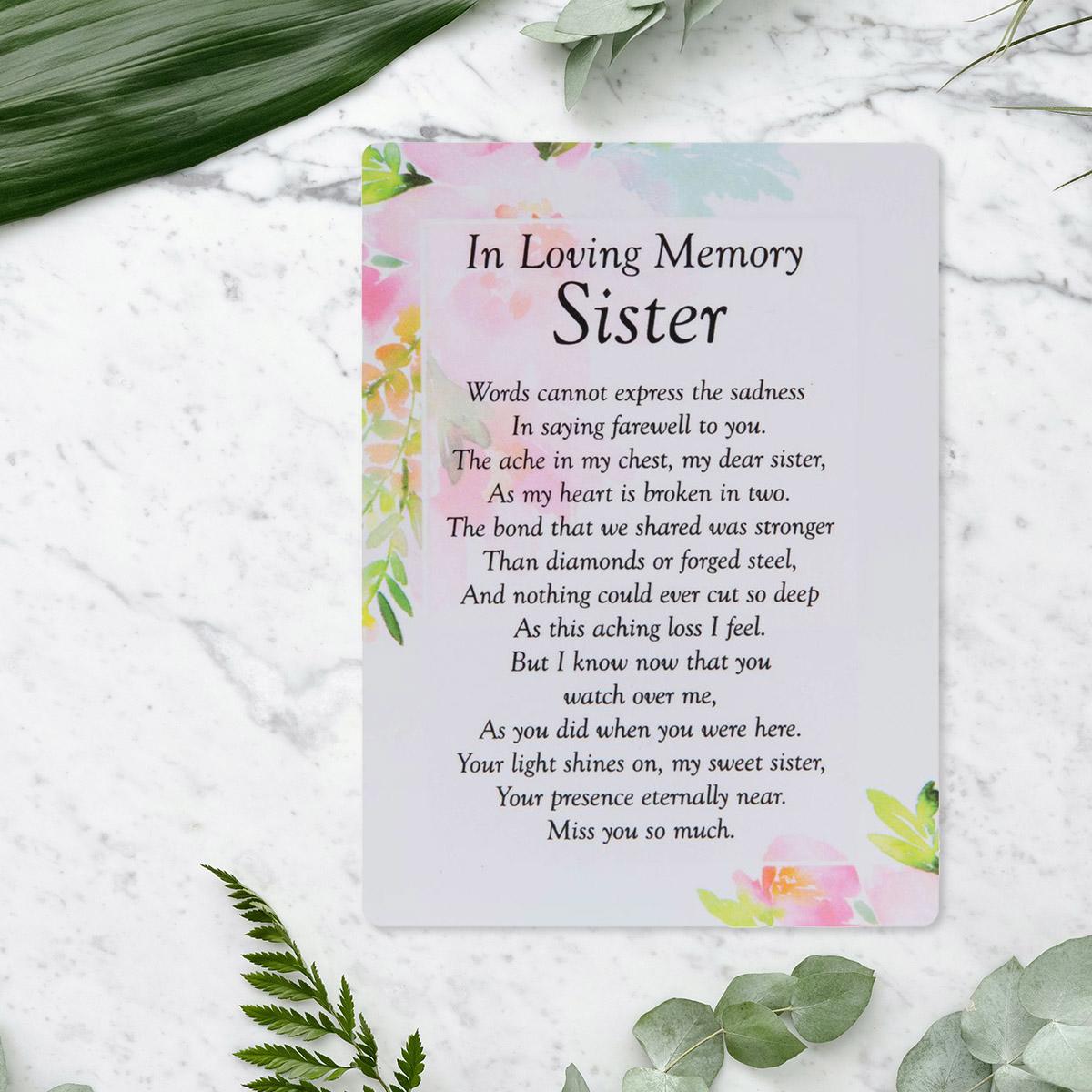 Graveside Card - In Loving Memory Sister Front Image