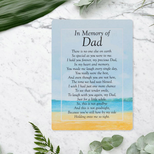 Graveside Card - In Memory Of Dad Front Image