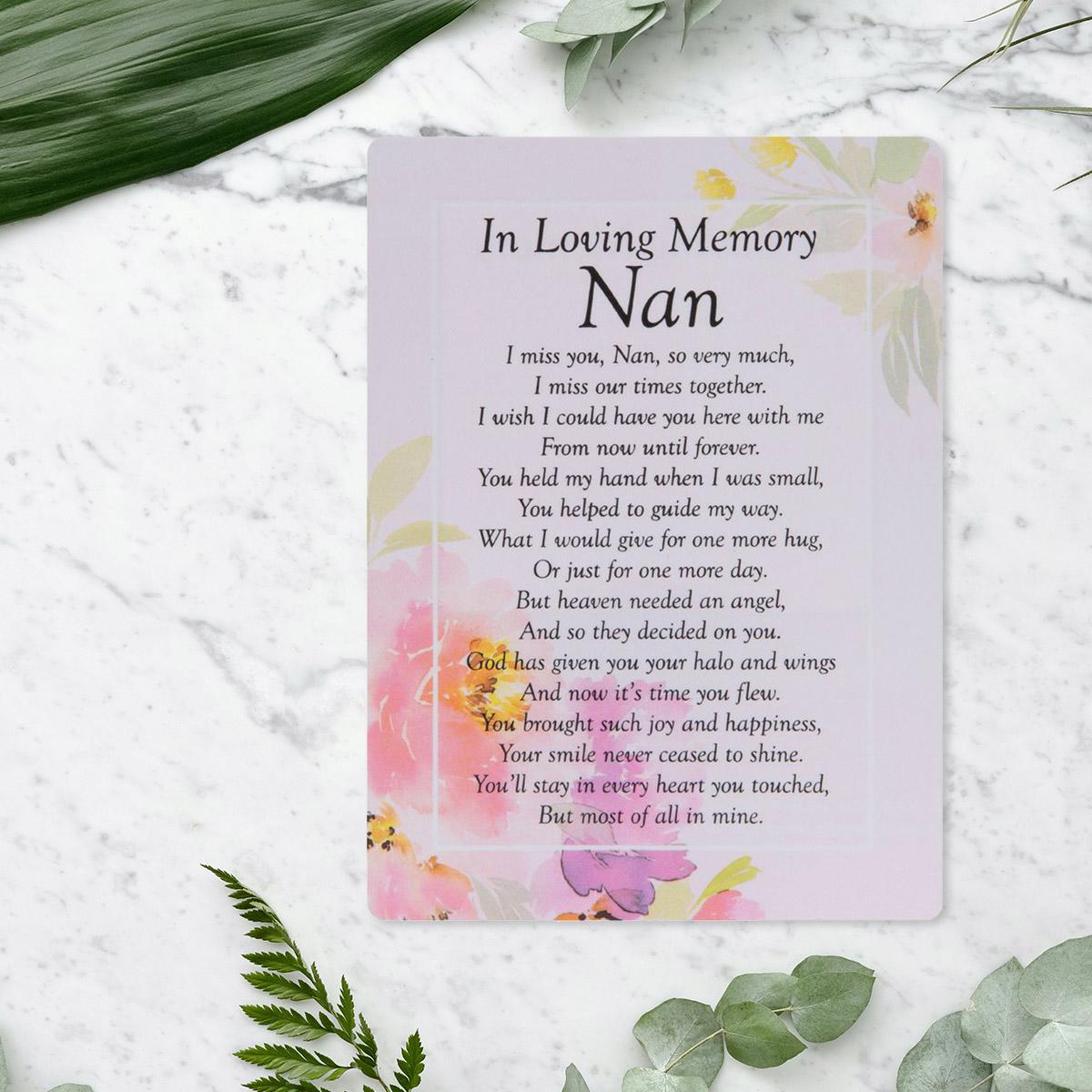 Graveside Card - In Loving Memory Nan Front Image