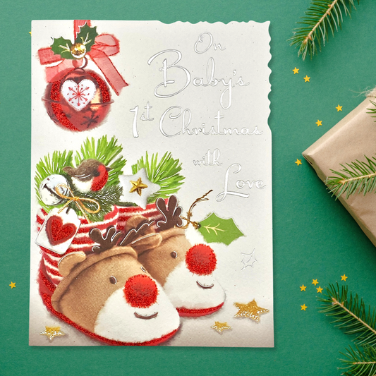 Velvet - Baby's 1st Christmas With Love Card Front Image