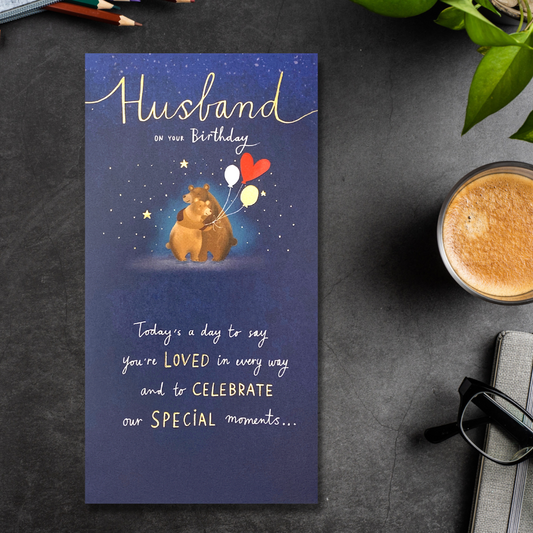 Husband Birthday - Special Moments Cuddling Bears Front Image