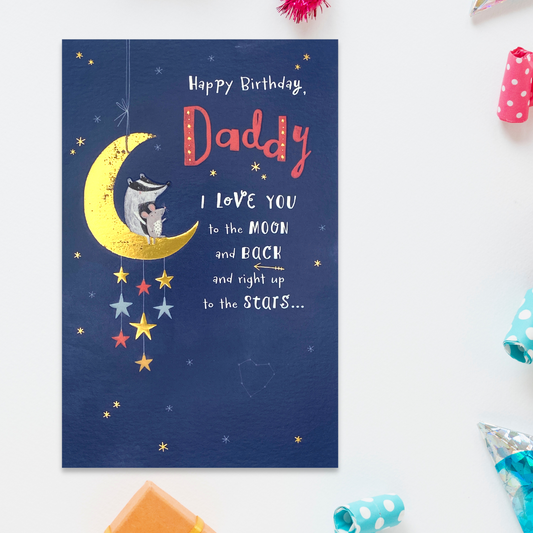 Daddy Birthday -  I Love You To The Moon And Back Front Image
