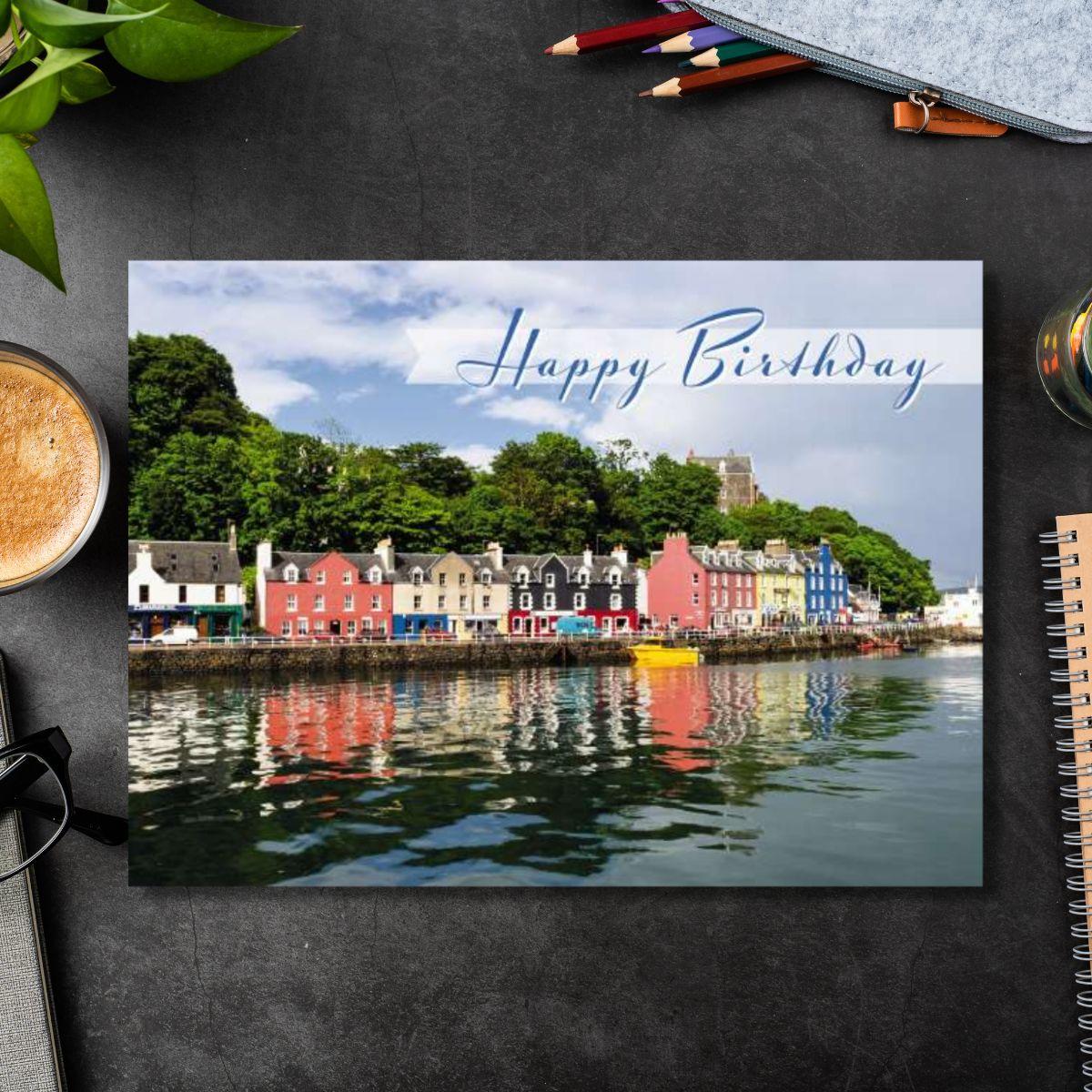 Picture This Photographic -  Tobermory, Scotland birthday card front image