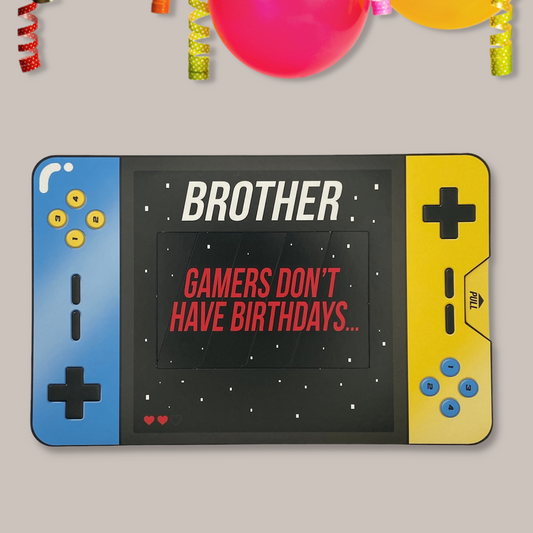 Brother- Birthday Level Up Gamer Front Image