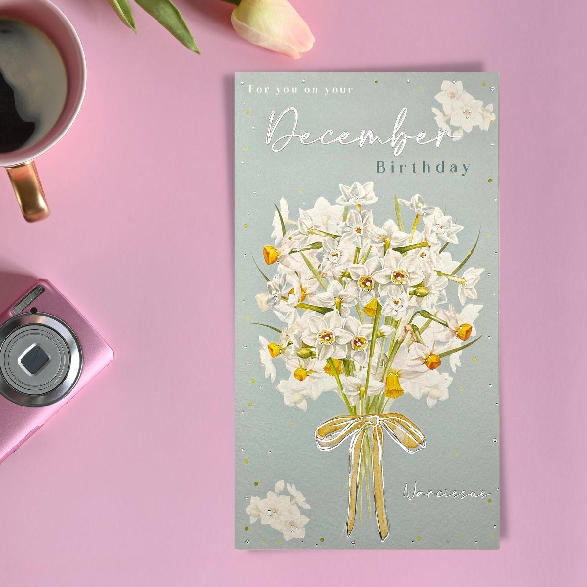 December Birthday Card Front Image