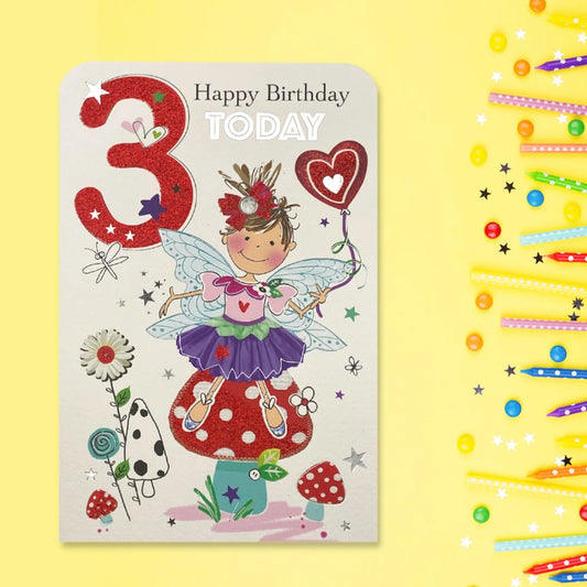 3rd Birthday Card - Twingles Fairy
