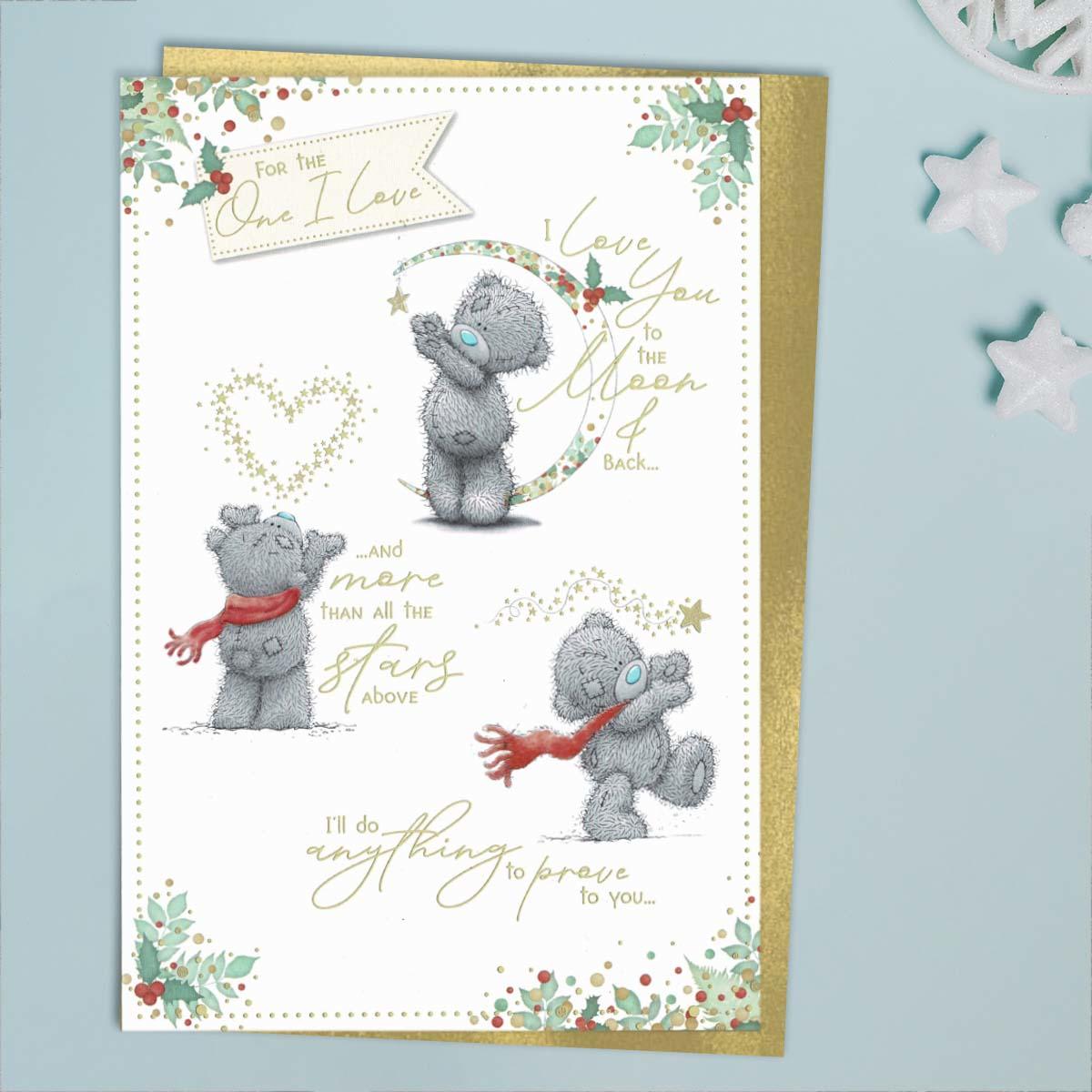 One I Love Tatty Teddy Christmas Card Front Image