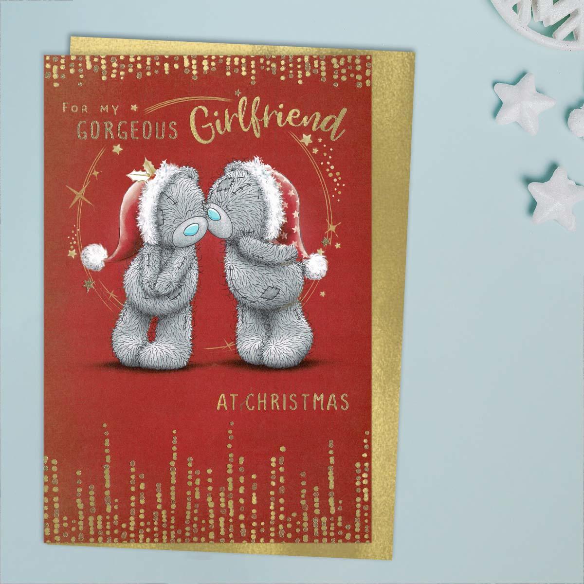 Gorgeous Girlfriend Tatty Teddy Christmas Card Front Image