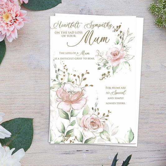 Heartfelt Sympathy On The Sad Loss Of Your Mum Card Front Image