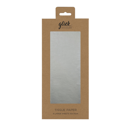 Image Showing A Packet Of Silver Tissue Paper