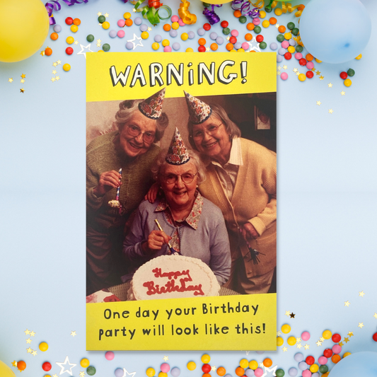 Funny Say Cheese Birthday Card Displayed In Full