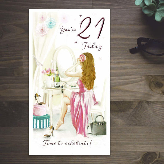 Essence - You're 21 Today Time To Celebrate Card front Image