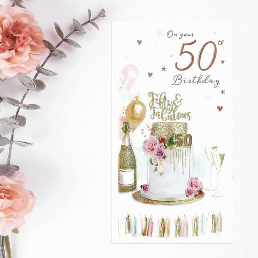 Essence - On Your 50th Birthday Card Front Image