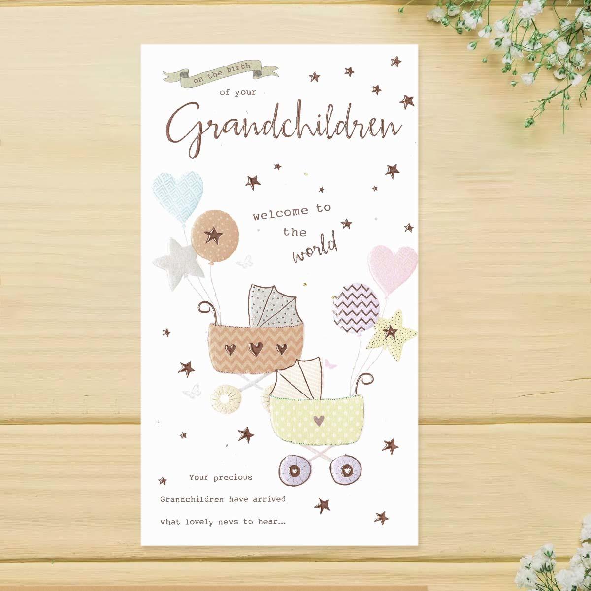 Palladium - Birth Of New Grandchildren Card Front Image