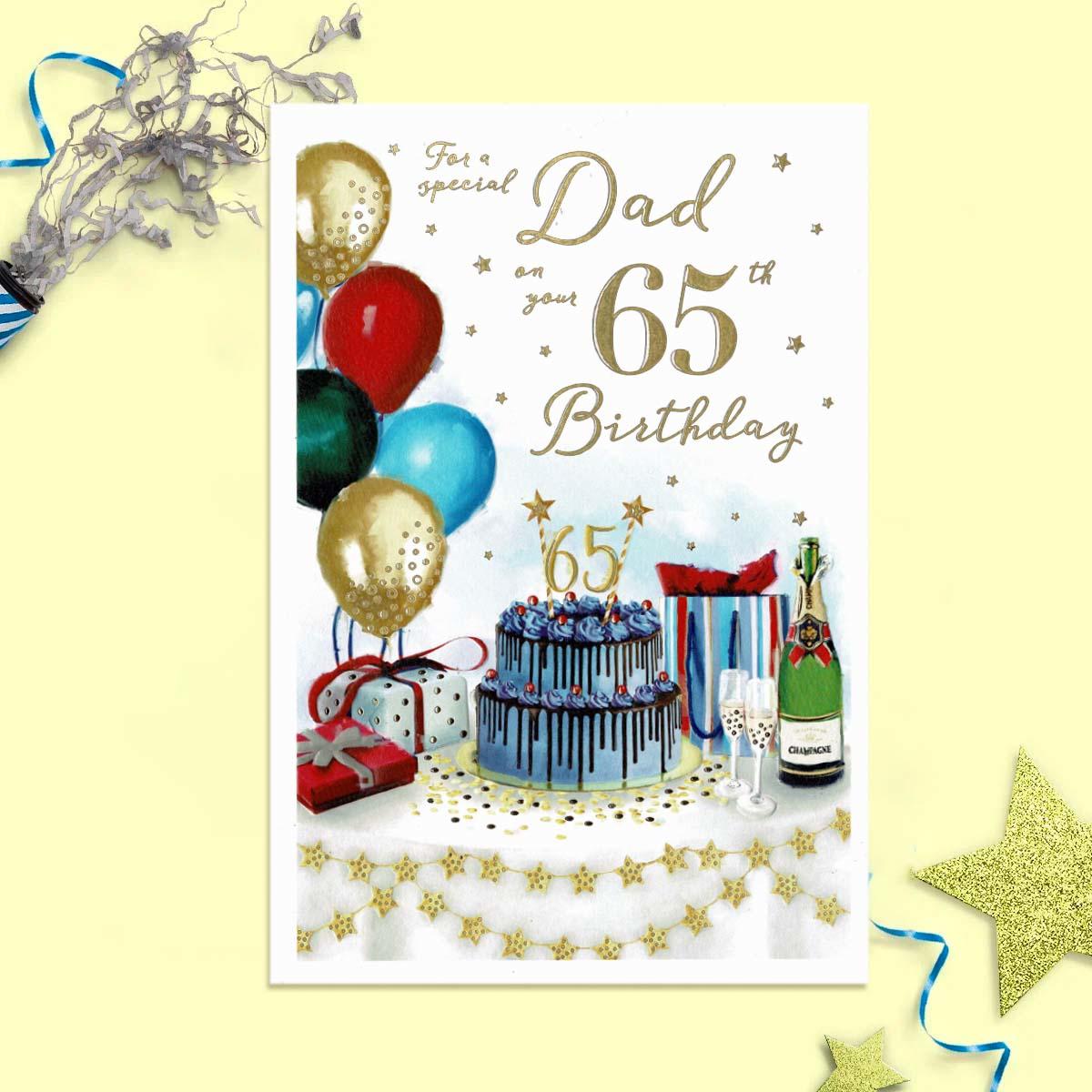 Special Dad 65th Birthday Card Front Image