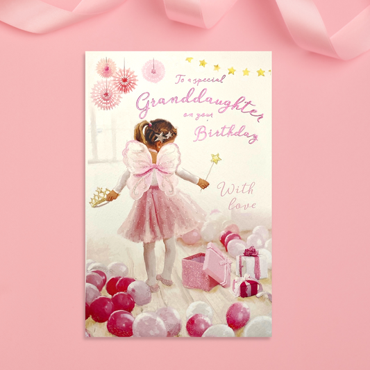 Special Granddaughter Fairy - Essence - Birthday Card Front Image